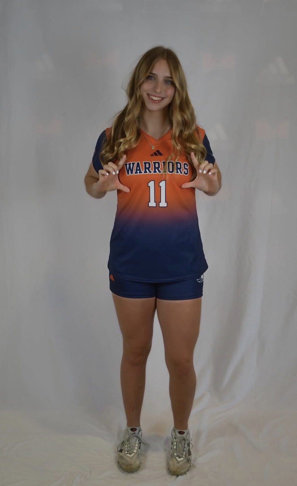 Dawson Berehowsky wearing a Midland University Warriors uniform